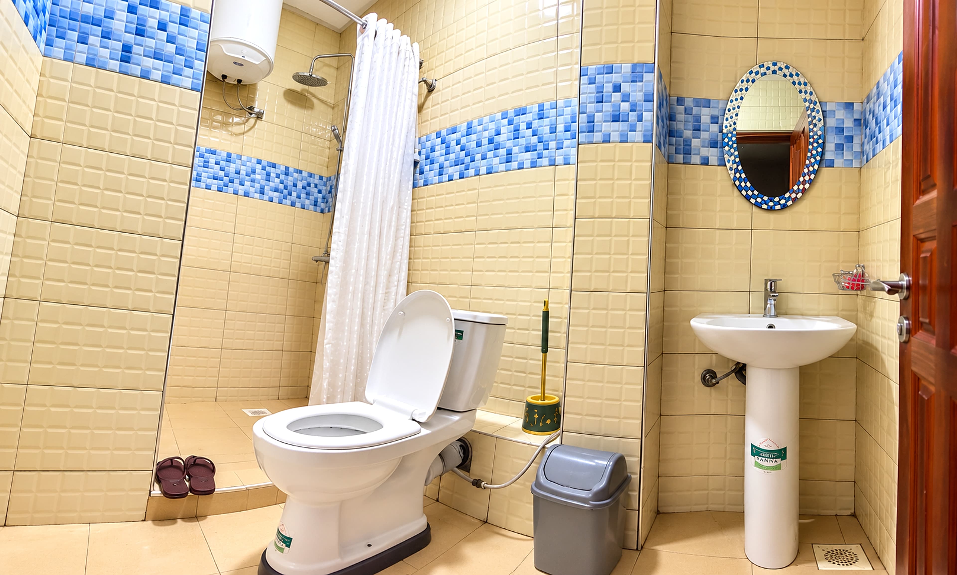 Bathroom amenities at Royal Hotel Apartments, Kampala